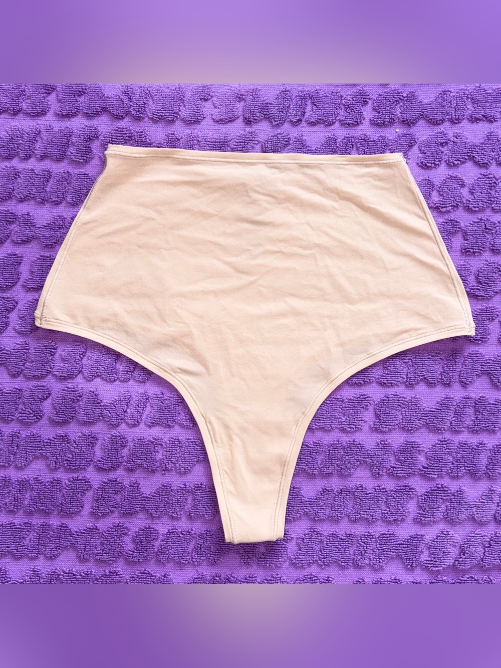 🤎 SKIMS Fits Everybody High Waisted Thong | Ochre Tan | Sz M | NWOT 🏷️